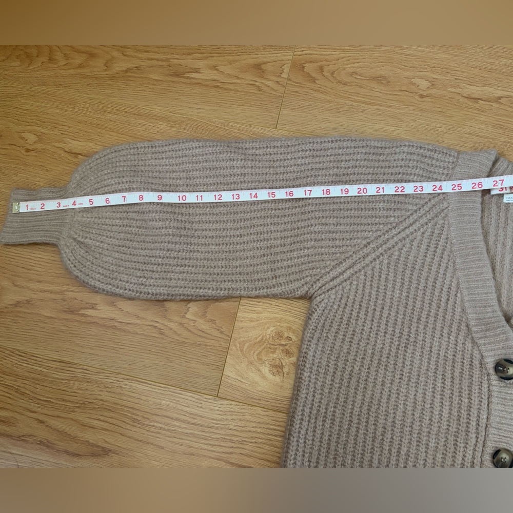 OAK + FORT Beige Button-Up Cardigan - Picture 6 of 10